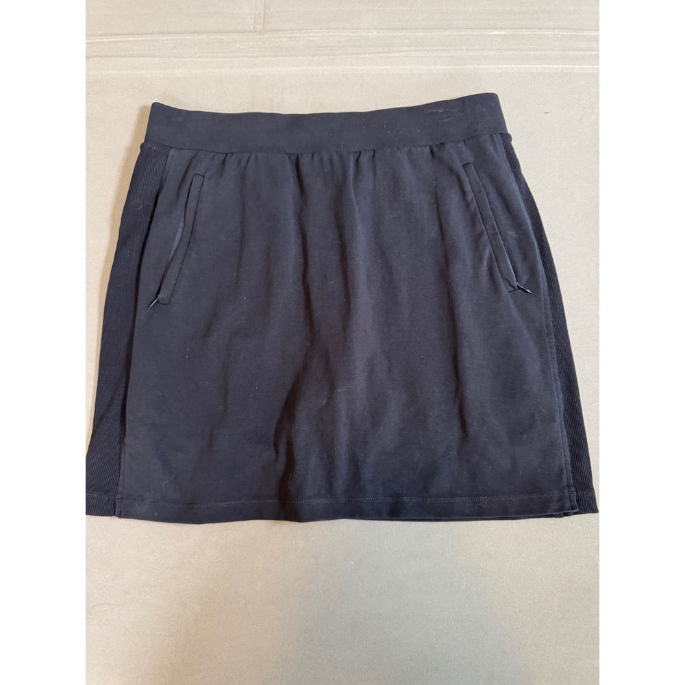 T by Talbots Black Skort Women Medium Excellent Active Zipper Pockets